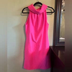 Sail to Sable Hot Pink Cowl Neck dress